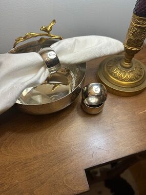 Silver Plated Napkin Rings Set